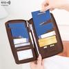 New RFID Anti-magnetic Passport Bag, Long Zipper Passport Holder, Travel Ticket, Multi-functional Storage ID Bag