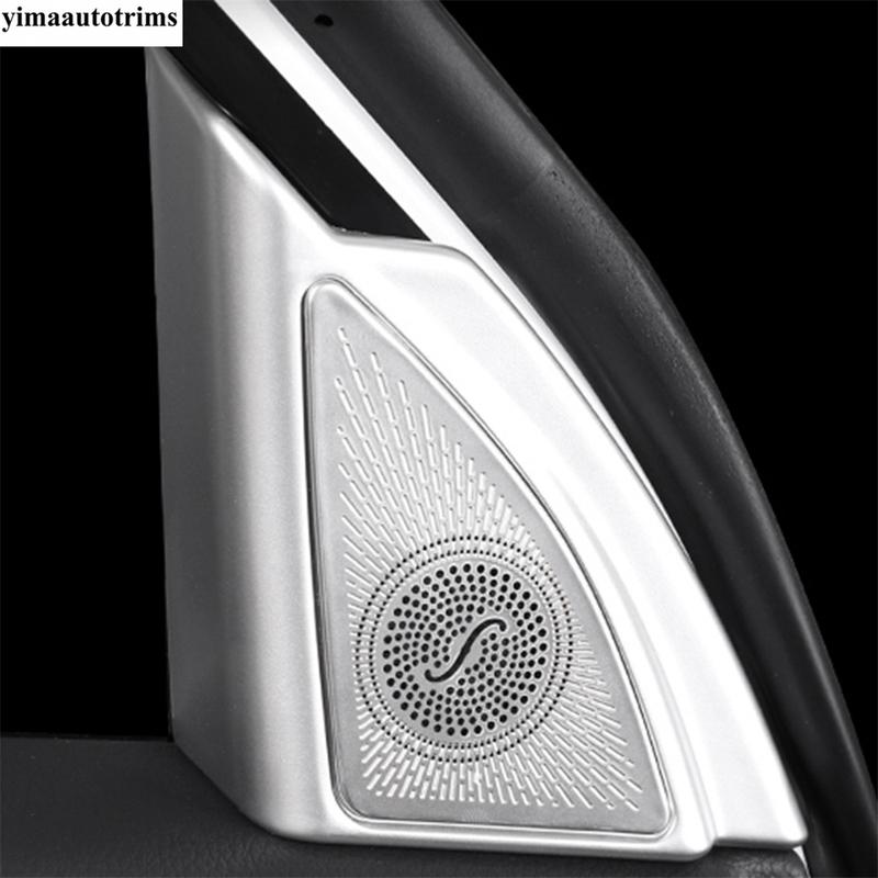 Door Speaker / Pillar A Horn Audio Sound Frame Cover Trim For Toyota Highlander / Kluger - 2025 Stainless Steel Accessories