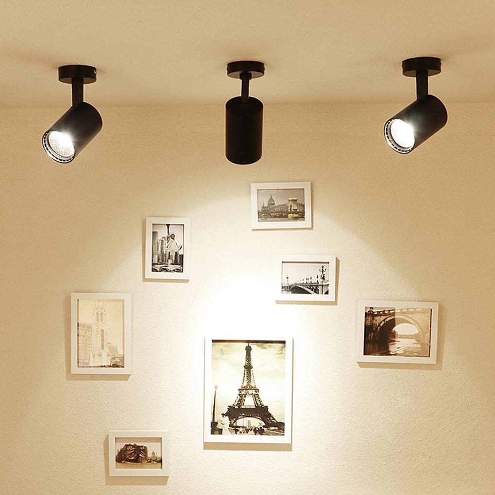 Surface Mounted Ceiling COB LED Light 20W 220V Downlight Adjustable Spotlight For Background Wall Photo Wall Art Exhibition