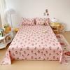 Skin-friendly Flat Bedsheet Cartoon Style Bed Linen Printed Bed Sheet Single/Double Flat Sheets Sabana (Pillowcase Need Order)