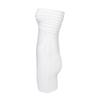 Luxury Off-Shoulder Bandeau Bandage Dress with Stripe Pattern and Waist-Cinching Hip-Hugging Design