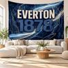 Tapeçaria de Parede de Futebol do Everton, Penduricalho de Parede em Tecido Macio, Fundo Decorativo Para Quarto Arte de Parede para Casa