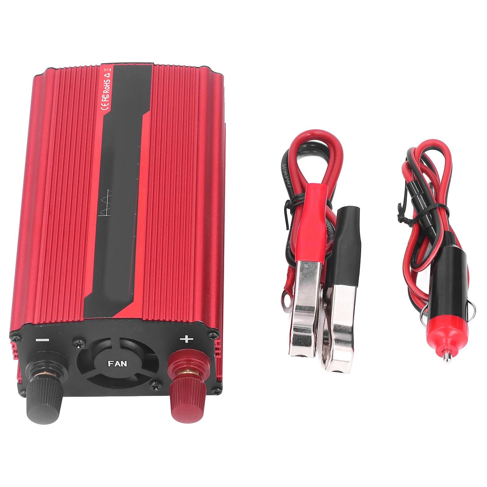 

Преобразователь напряжения 12 В постоянного тока на 1000 Вт Солнечный преобразователь Безопасная защита для автомобильной техники от 12 В постоянного тока до 110 В переменного тока