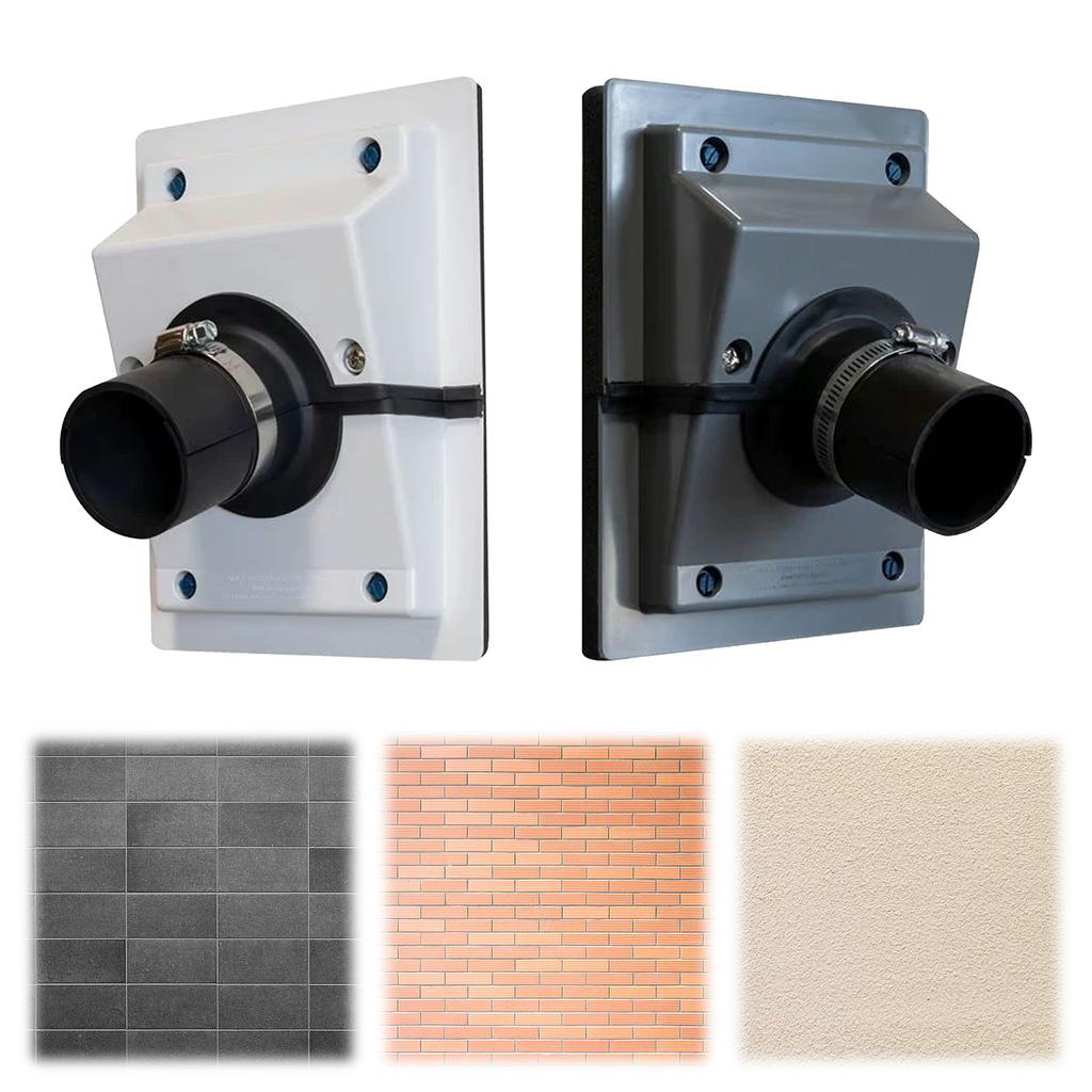 HVAC Wall Penetration & Line-Set Cover Kit 2-Piece Pipe Hole Cover with Soft Gasket for HVAC/Mini Split AC Easy Install On Wall