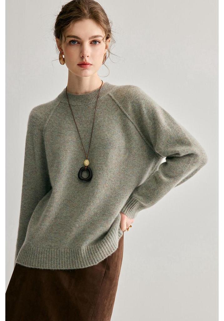 Women's Loose Fit 100% Pure Cashmere Sweater - Thick, Soft & Warm for Autumn/Winter