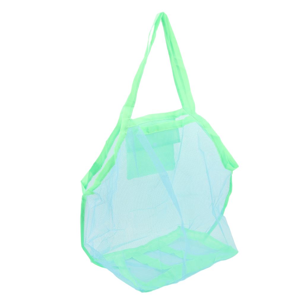 Mesh Beach Bag Multipurpose Large Capacity Foldable Beach Toy Bag for Beach Pool Outdoor Travel Gym