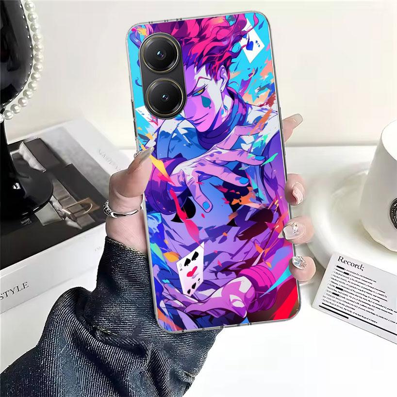Huner X-Hunters Hisoka Soft Phone Case For Xiaomi Redmi 15C 15 13C 13 Poco X5 X6 X7 F7 Ultra M7 12C 12 10 10C 9C 9A 9T 9 Fundas