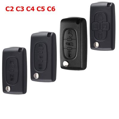 2 Buttons / 3 Buttons Remote Key Case Fit for Peugeot 207 307 308 407 607 807 Citroen C2 C3 C4 C5 C6 Flip Folding Car Key Shell