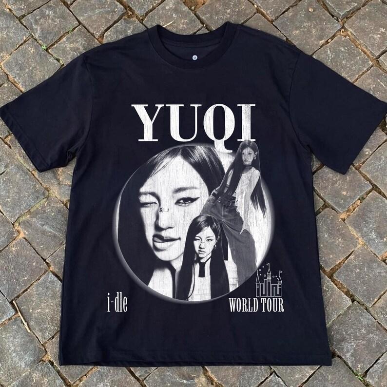 2026 Yuqi Idle Рубашка, I-DLE Мировой Тур Синкопация Рубашка, Концертная Футболка K-pop Девичьей Группы, Фан-мерч Neverland, Футболка с Тура Idle Подарок для K-pop Фанатов 4XL