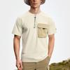 FILA Explorer Minimalist Color Block Pocket Classic Versatile Short Sleeve T-Shirt Men Tops A11M537116F-WT