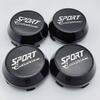 4pcs 60MM ( 56MM I.D) SPORT Edition Logo Emblem Car Wheel Center Caps High Cap Wheels Hub Rim Hubcaps Cover Replace Accessories