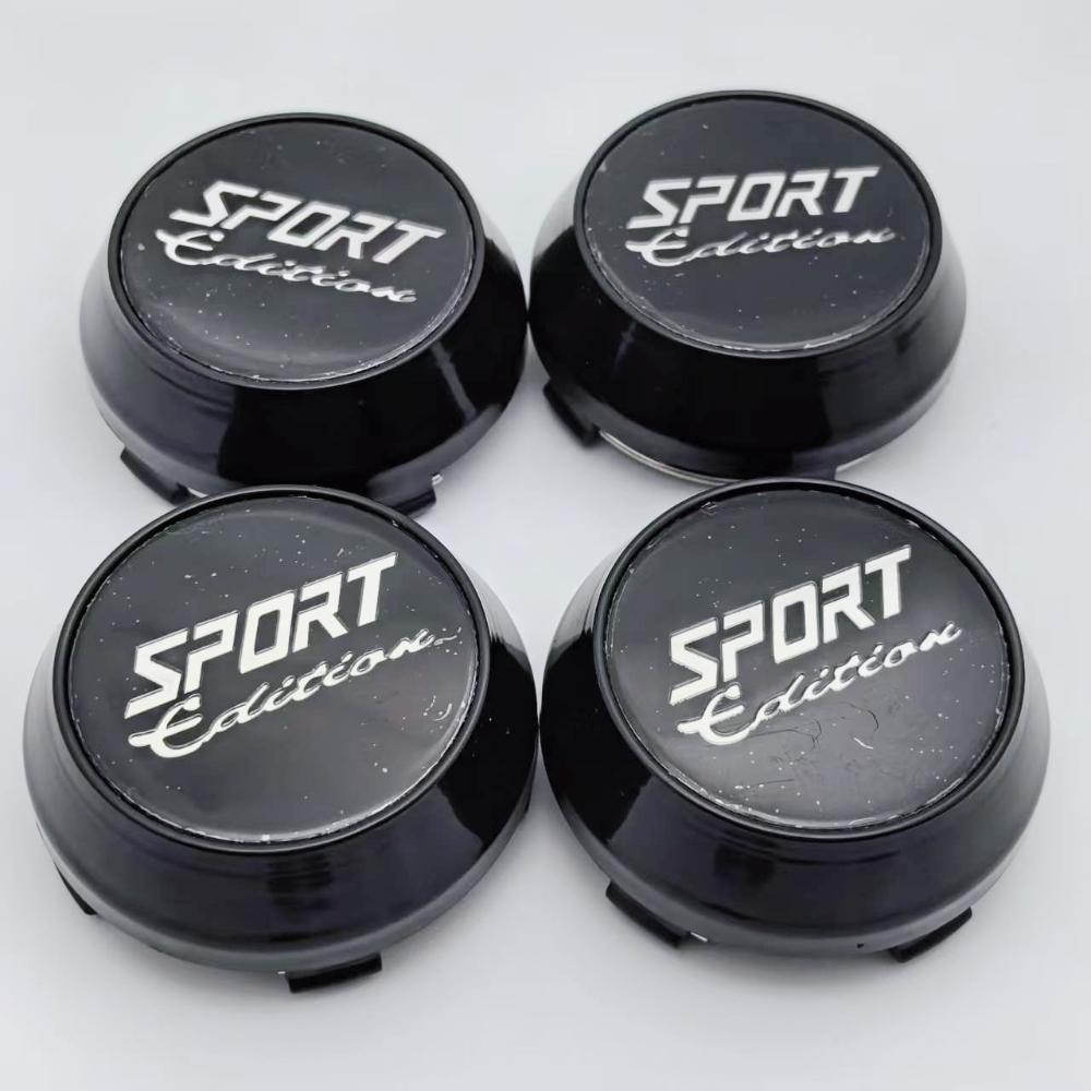 4pcs 60MM ( 56MM I.D) SPORT Edition Logo Emblem Car Wheel Center Caps High Cap Wheels Hub Rim Hubcaps Cover Replace Accessories