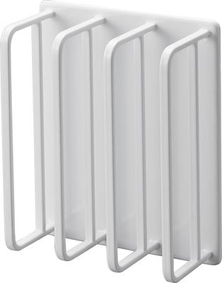 Yamazaki Magnetic Bathroom Bath Lid Drying W11 X D5 X Bath Lid Easy Product 3955 Hanger, White, Approx. H13cm, Tower, Storage, Drying, Number