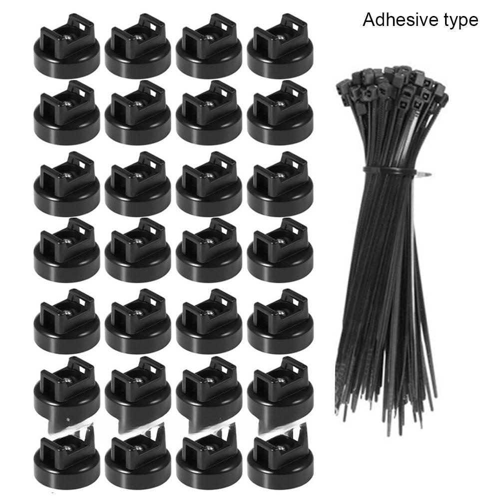 

28pc Automotive Wiring Harness Strips Car Wiring Strip Universal Cable Tie Holder Auto Fastener Screw Replacement Clip Accessory
