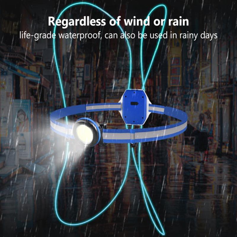 Usb Rechargeable Running Light Led Waterproof Warning Safety Light Vest For Outdoor Cycling Night