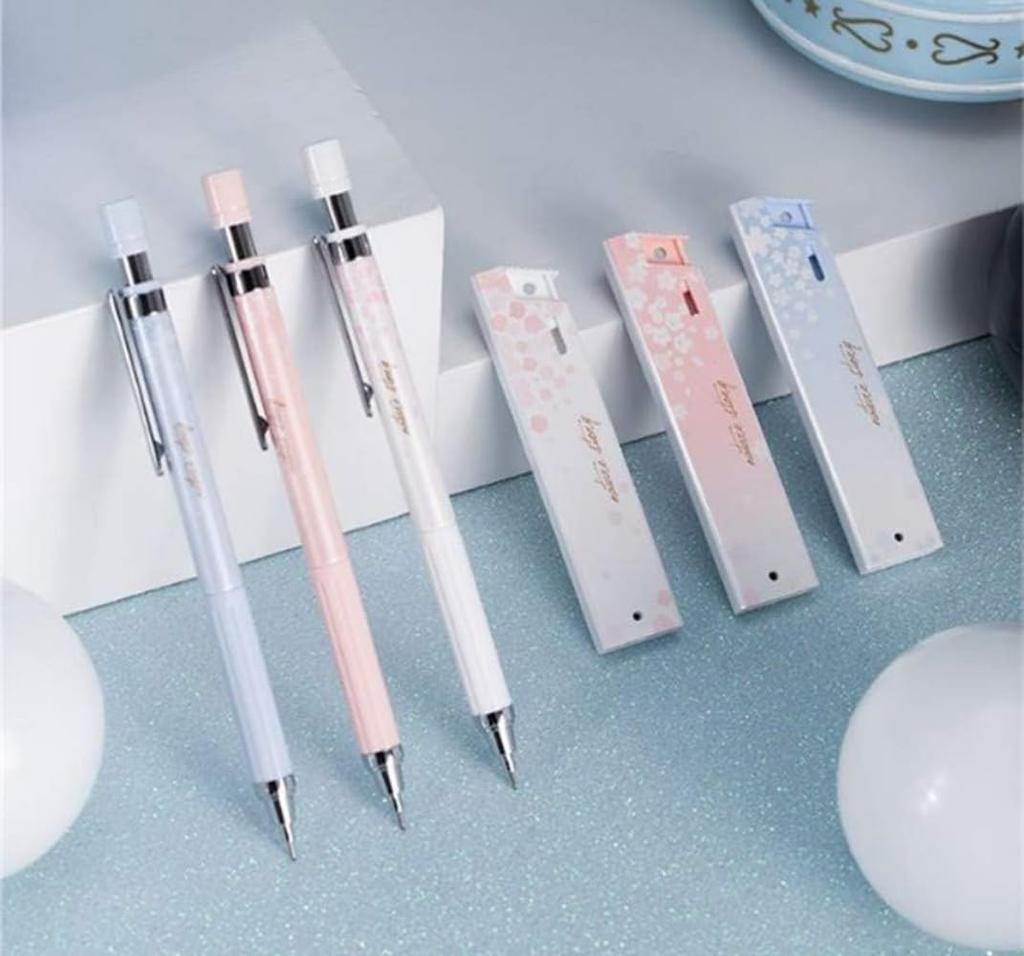 Sakura Mechanical Pencils Sakura Mechanical Pencils 3 Easy To Write Mechanical Pencils for Junior High School HB Pencil Lead 3 Pack for Writing