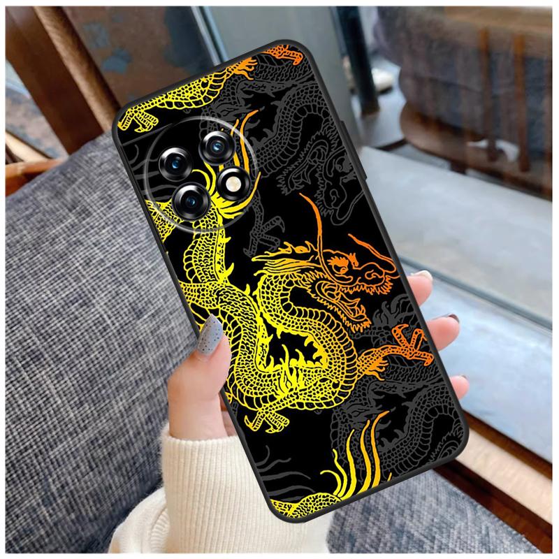 DRAGON TATTOO JAPANESE Case For OnePlus 13 15 13R 13T 12 12R 11 9 10 Pro 10T 8T Nord 5 CE 2 3 4 Lite N20 N30 Coque