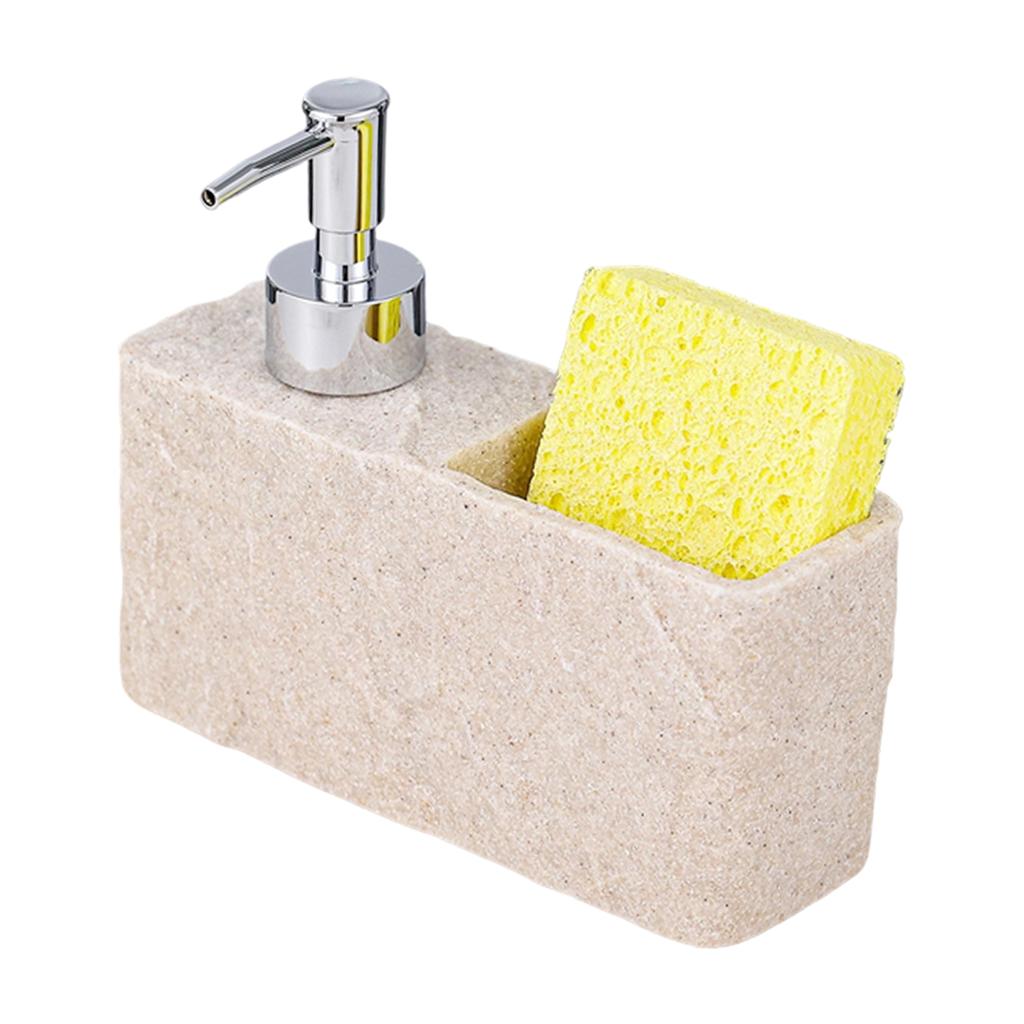 Soap Dispenser Practical Sink Tidy Organizer for Countertop Bathroom Kitchen Countertop Liquid Dish Soap Dispenser Holder
