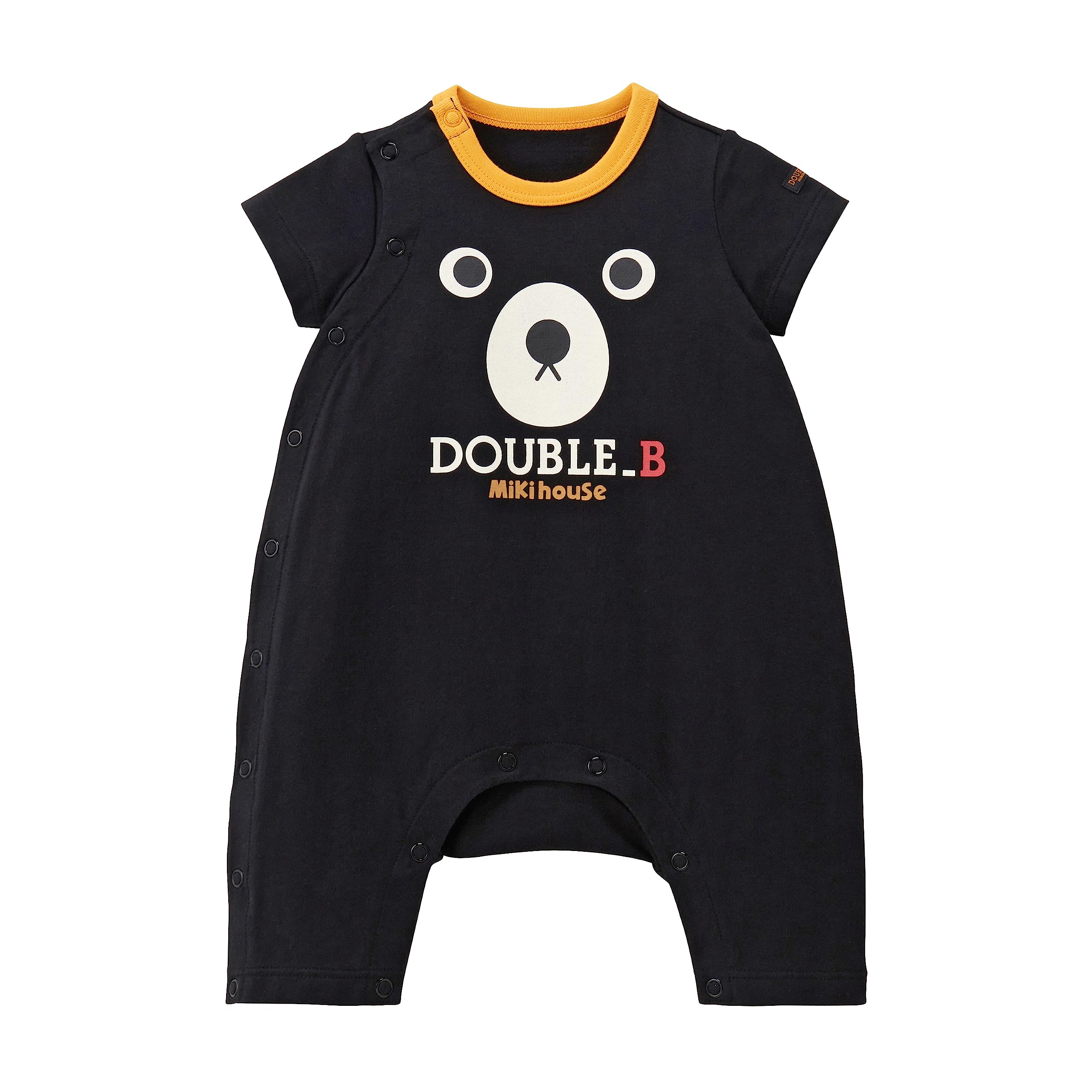 

HOUSE Double Short All Romper Длина с коротким рукавом Сделано в Японии Мальчики Девочки Детская одежда Детская одежда 80 см Черный [MIKI B] 3/4 Детский 62-1301-575 чёрный