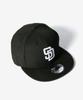 New Era 9FIFTY Black White Black x Free Size & Cap, White, [Used]
