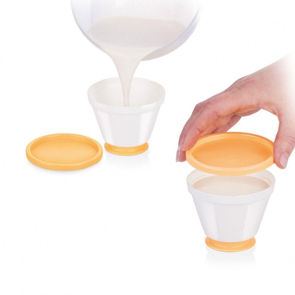 Plastic Pudding Cup  Candy Dishes 4pcs Panna Cotta Mould  Kitchen