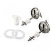 Toilet Cover 2pcs Toilet Seat Fix Fitting Replacement Hinges Stainless Steel