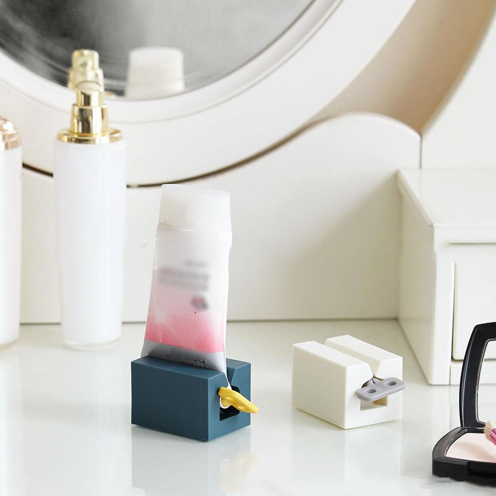 Toothpaste Squeezer Plastic Rolling Tube Toothpaste Dispenser Rotate Toothpaste for Seat Holder Stand Toothpaste Roller