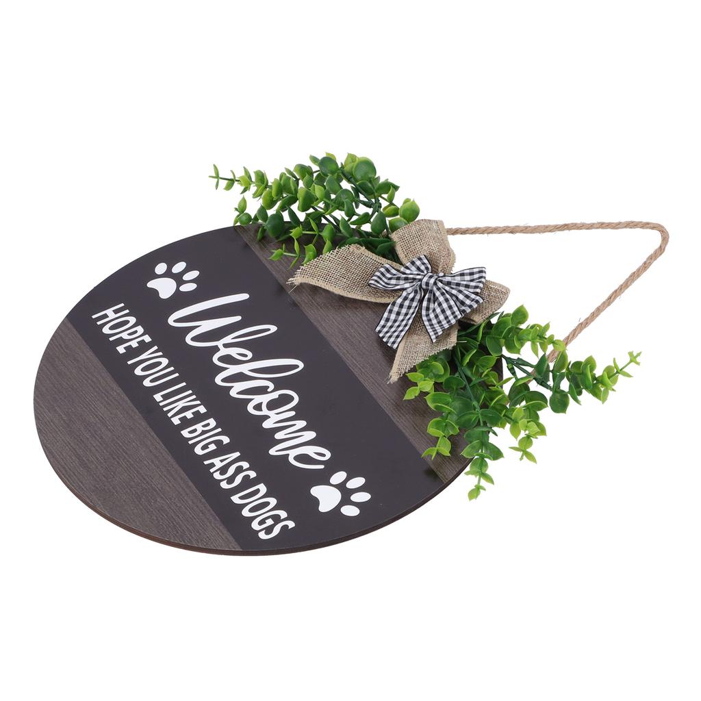 Willkommensschild Rustikaler Holztürhänger Bauernhaus Haustür Veranda Dekorationen für Zuhause Restaurant