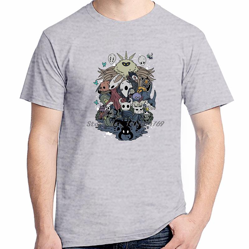 Hollow Knight Round Neck Cotton T Shirt Short Sleeve Tshirt Summer Tees Tops Harajuku Streetwear High Quality Unisexs Clothes