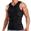 Men Sauna Sweat Vest Double-Waistband Fitness Tummy-Tucking Shaper
