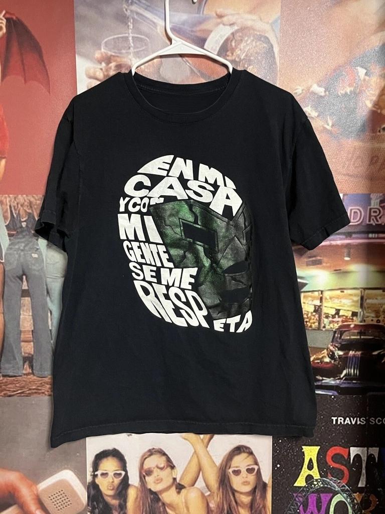 Letní Y2k 2000s Tričko s maskou Luchador Velikost Xl Zápasnická kultura Mexická kultura Prodyšné Absorbující pot Všestranné