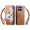 Cute Zipper Crossbody Case for Xiaomi 13 14 15T Pro 15 17 Ultra 17 Pro Max 17T 11 Lite with Card Holder Wrist Strap Lanyard