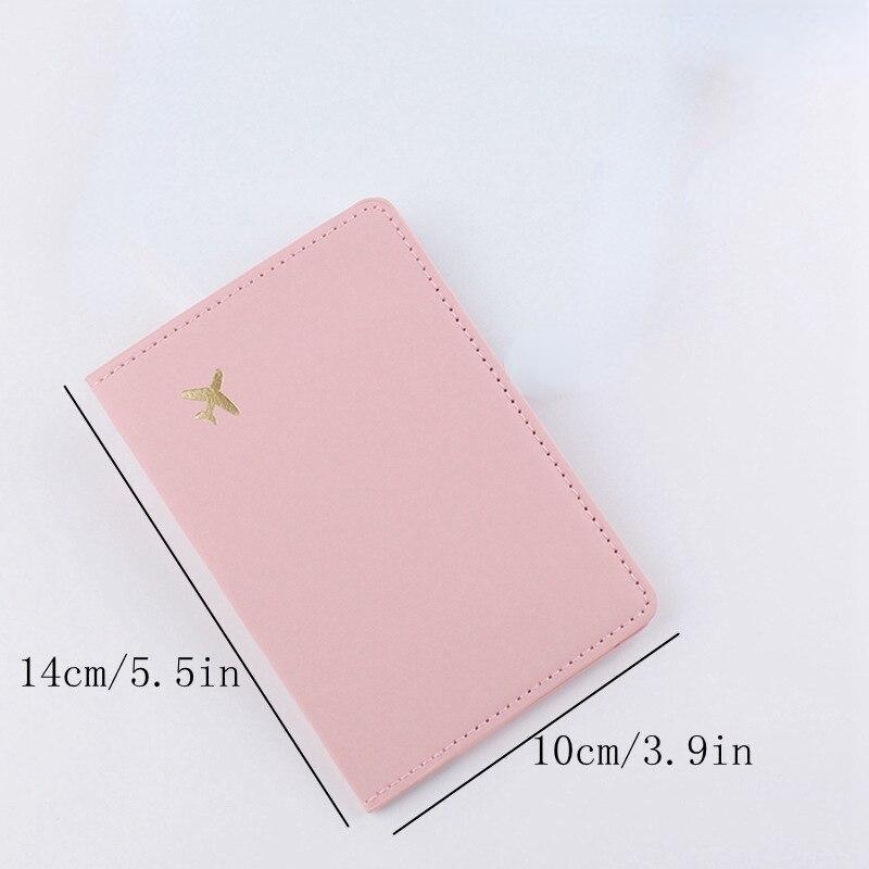 PU Leather Passport Cover Case Holder with ID Credit Card Slot Card Document Pocket Wallet for Travel Passport Sleeve