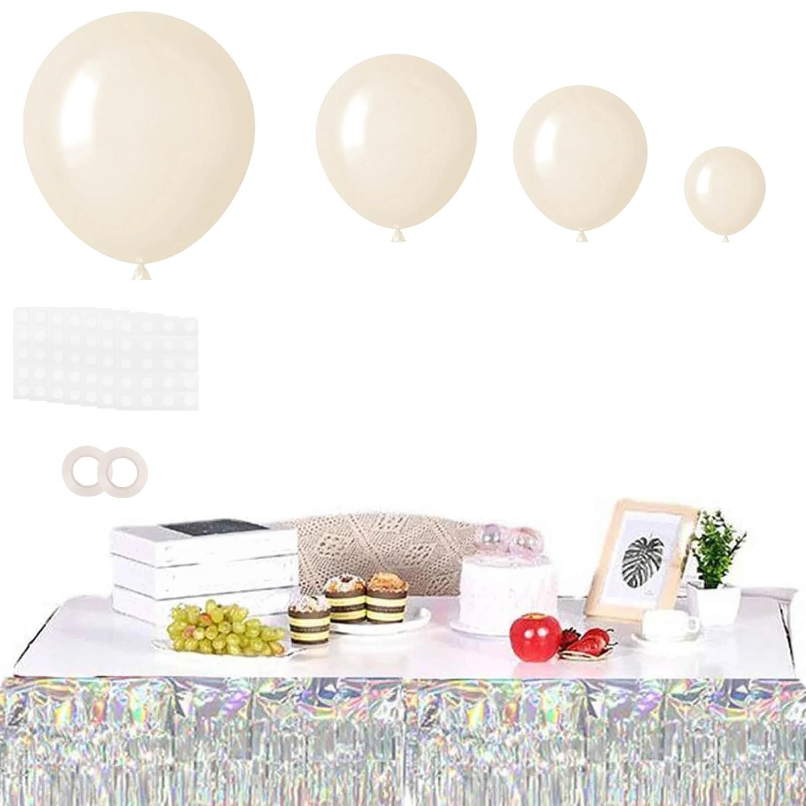 

129 Разных размеров пастельных наборов для гирлянд, арок, свет для дня рождения, Дня святого Валентина, крестин ребенка, объявления пола, свадебной вечеринки, украшения One Size белый