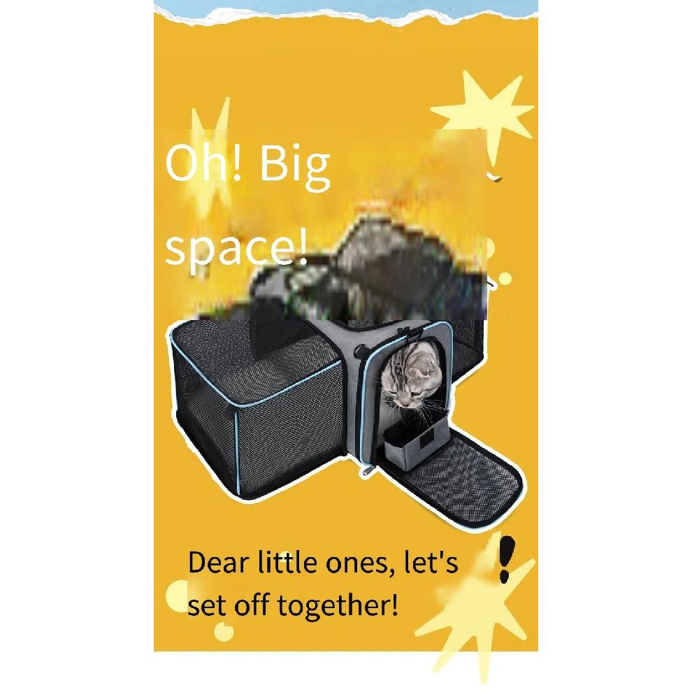 Expandable Drawbar Bag, Cat Bag, Portable Outdoor Cat and Dog Pet Bag, Breathable Portable Air Box, Cat Bag 2026 New