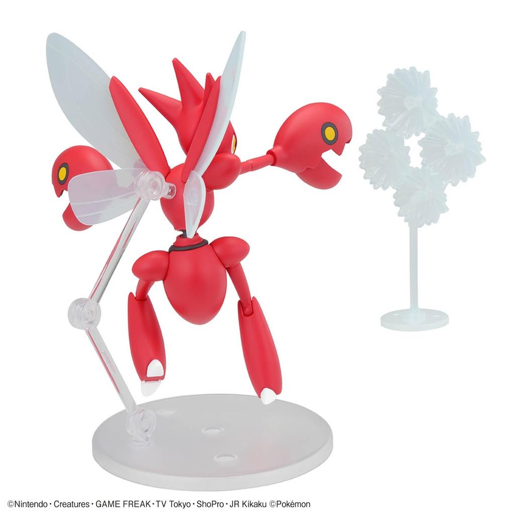 BANDAI SPIRITS Plastic Model Collection 55 Select Series Scizor Plastic Model Kit Pokémon Pre-colored