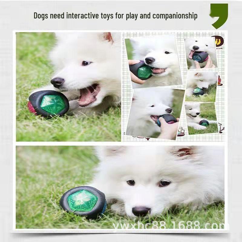 Luminous Eco-Friendly TPR Dog Toy - Bite-Resistant, Sound-Emitting Teething Toy