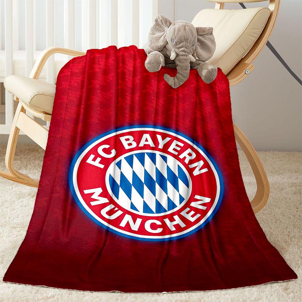 Bayern Munich Blanket Ultra-Soft Suitable for Livingroom Picnics Bedding Four Seasons Universal Stylish Decor