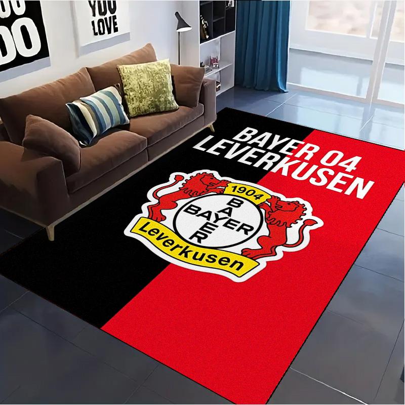 Tappeto Bayer Leverkusen per Soggiorno Camera da Letto Casa Decorazione Divano, Tappetino Antiscivolo per Giochi Bambini