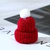 Korean Style Knitted Wool Hat with DIY Pompom Decoration - Mini Christmas Accessory