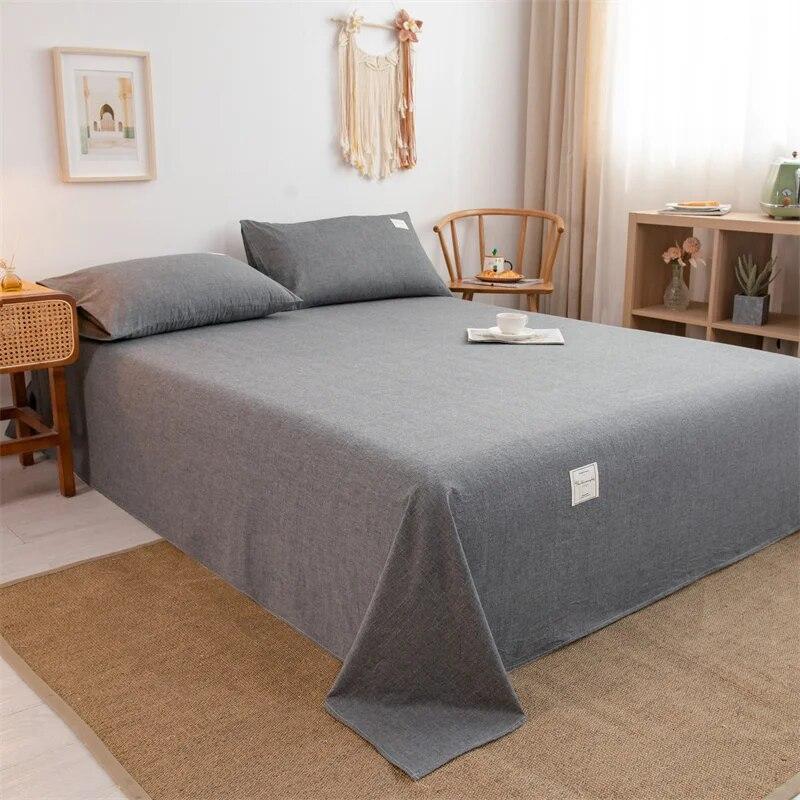 1PC 100% Yarn-dyed High-quality Cotton Washed-cotton Bedspread Set Checked Printed Bedspread Single Double Right Angle Bedspread