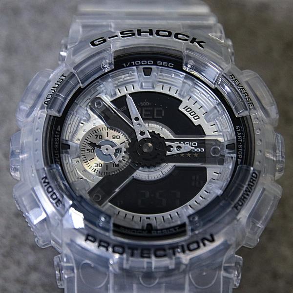 Casio G-Shock GA-114RX-7A Analog Digital Men's Watch Transparent White Shock Resistant Sport