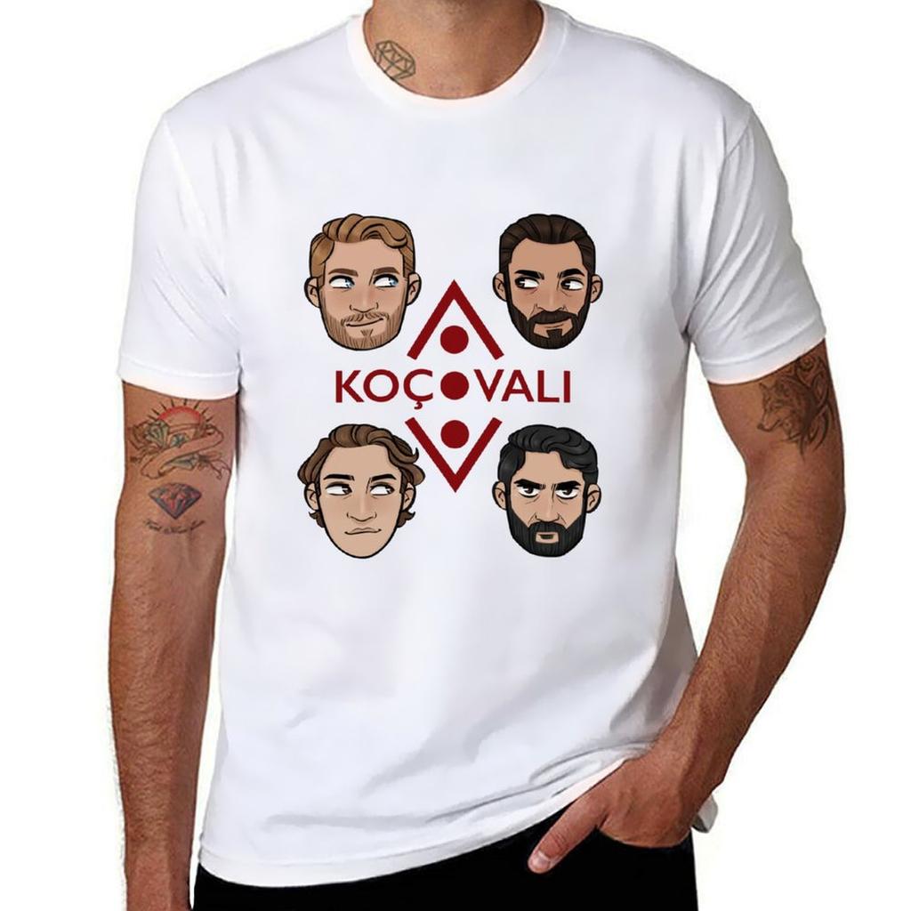 Kocovali Brothers TShirt Simple Solid Color Crew Neck Tee