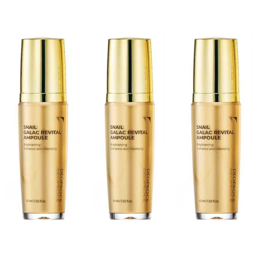 Deoproce Snail Galac Revital Ampoule 40ml*1Pc/2Pcs/3Pcs/4Pcs