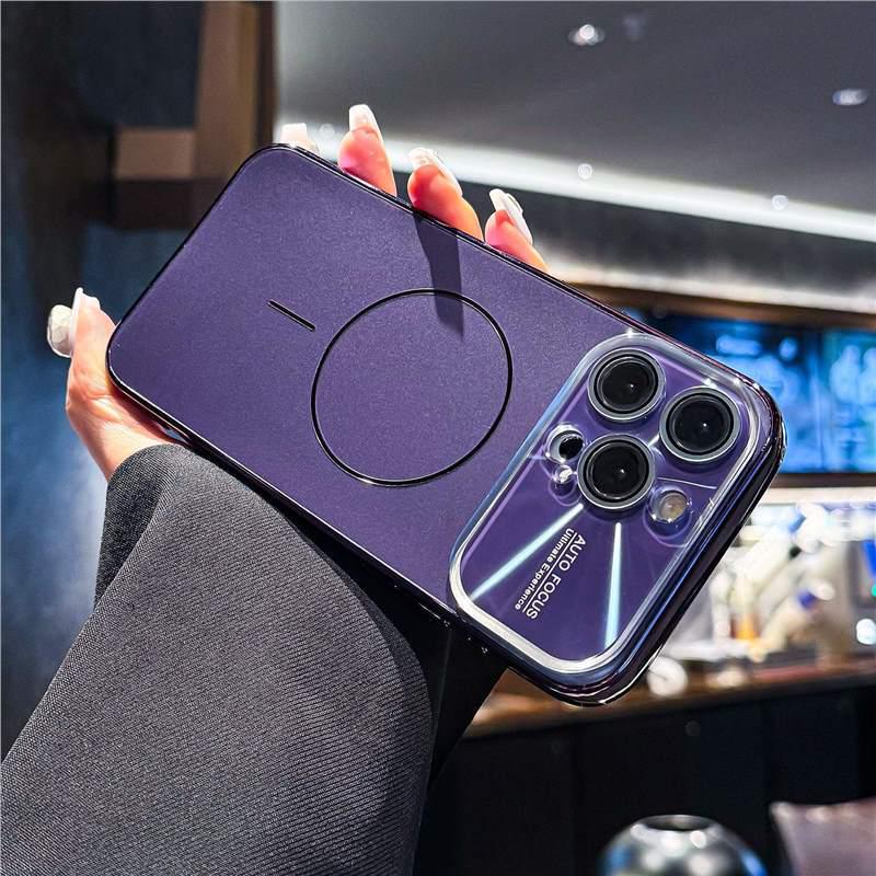 Apple 17 Pro Max Electroplated Magnetic Case with AG Frosted iPhone 16 Full Lens Film