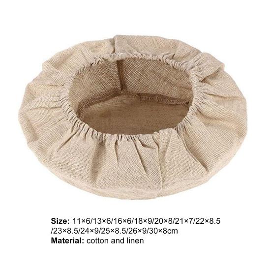 Bread Proofing Food Basket Cover Grade Super Soft Cotton Flax Round Bread Proofing