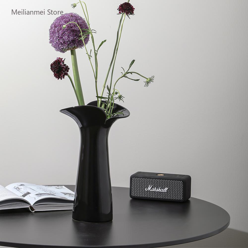 Ceramic Decorative Vase, Light Luxury Nordic Hydroponic Flower Arrangement Vase Rural Home Decoration Flower Vases Home Decor