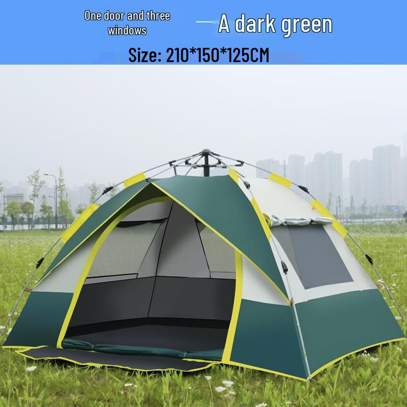 Automatic Outdoor Camping Tent with Moisture Pad