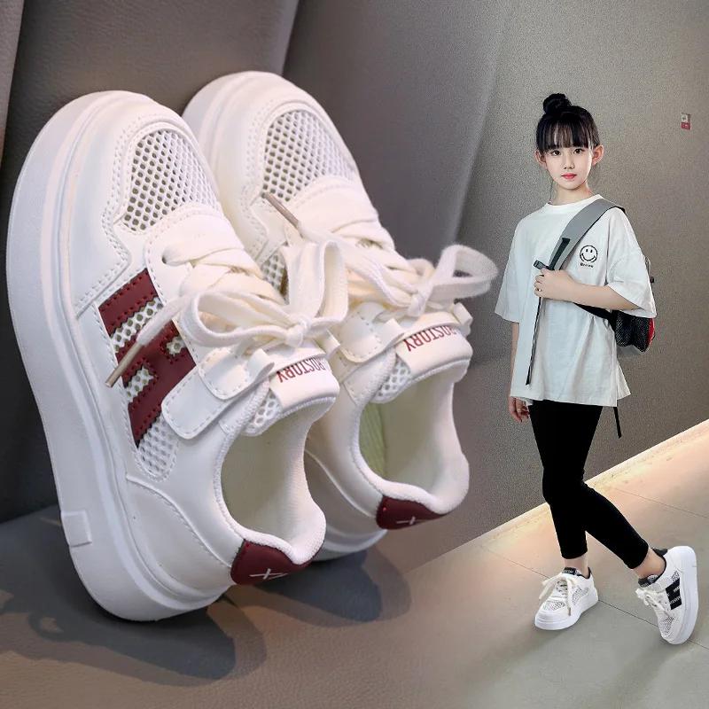 Fashion Children's Sneakers 2025 Spring Fall New Girls' Shoes Breathable Soft Sole Low-Top Kidsren's Shoes Girls Casual Versatile Shoes