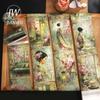 JIANWU 80mm*204mm Vintage Sakura Character Landscape Material Collage Scrapbooking Washi Tape Creative DIY Journal Stationery